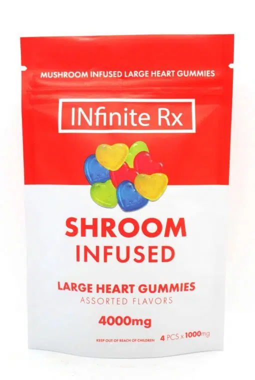 INfinite Rx Shroom Infused Large Heart Gummies Edibles